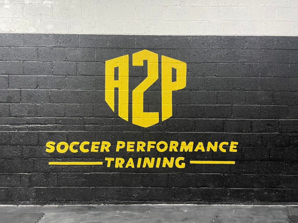 Logo painted for A2P Fitness Soccer Training, 275 