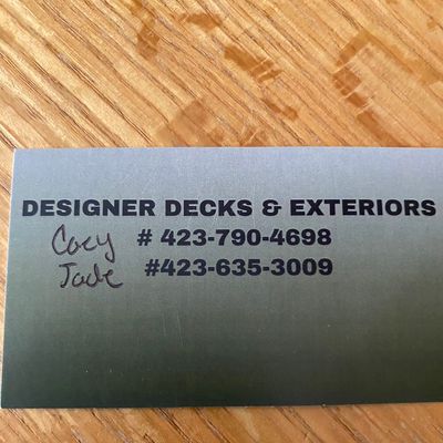 Avatar for Designer decks and exteriors