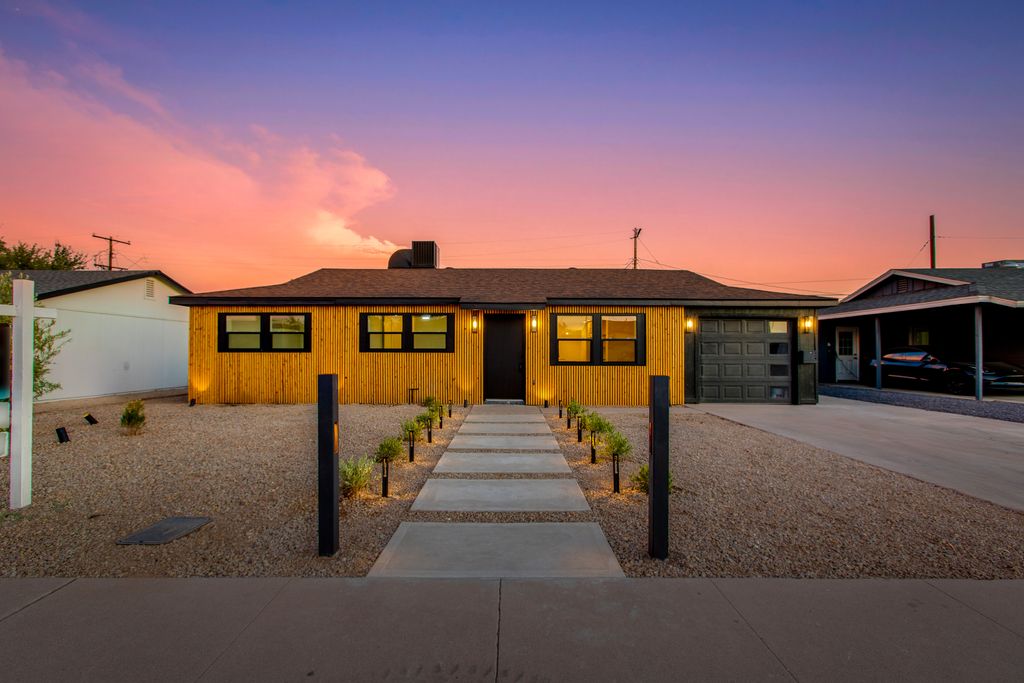 Landscape front, full home remodel.