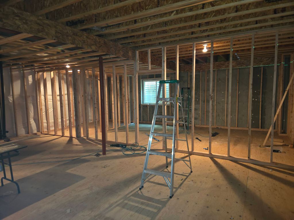 Framing the basement 