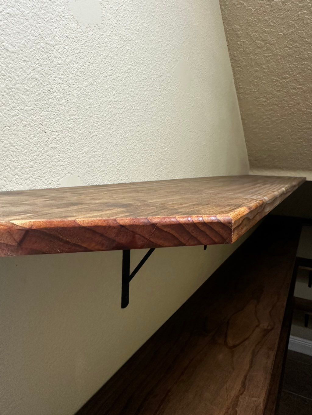Fabrication and installation of custom shelves in 