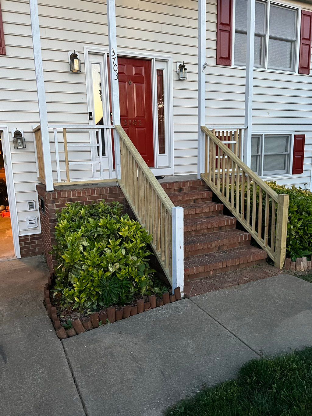 Front Porch Handrail Repair 

