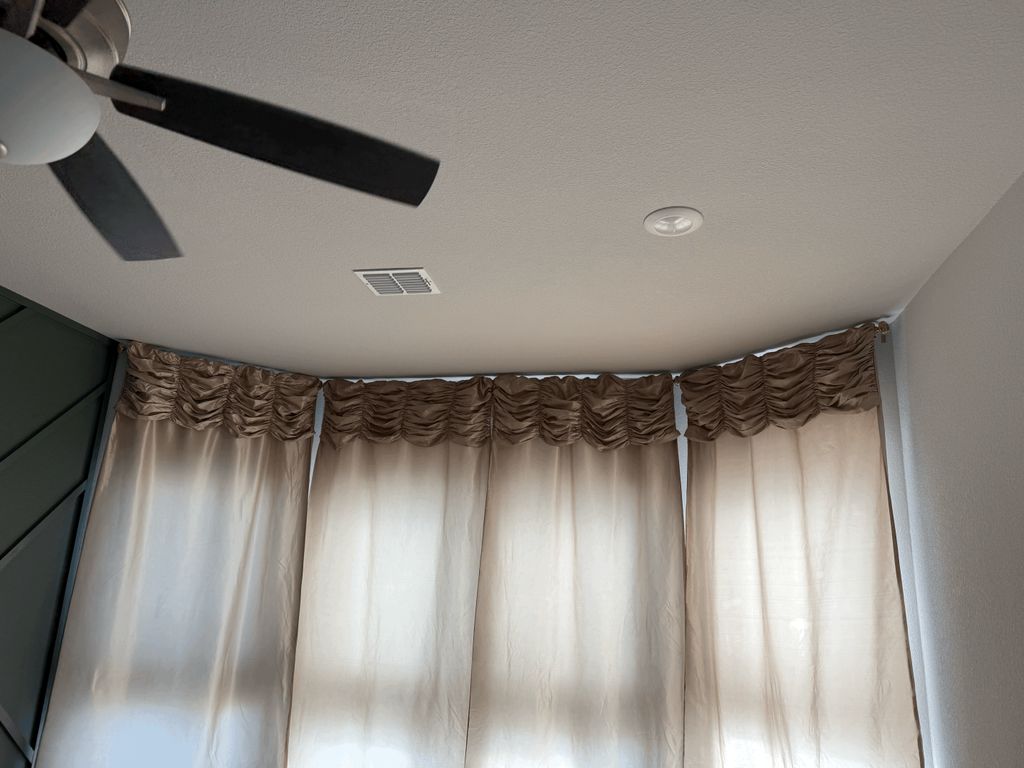 Curtain Rod & Curtain Install