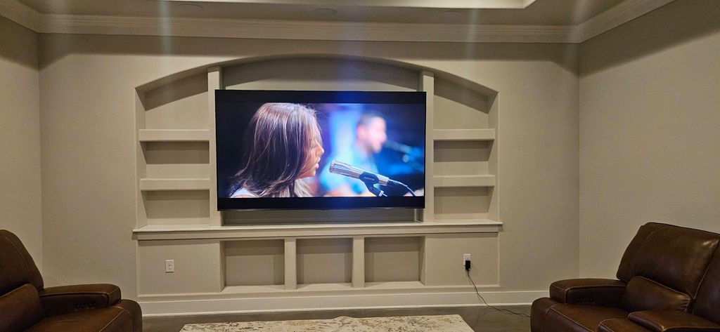 100 Inch Hisense 4K QLED in Theater room
