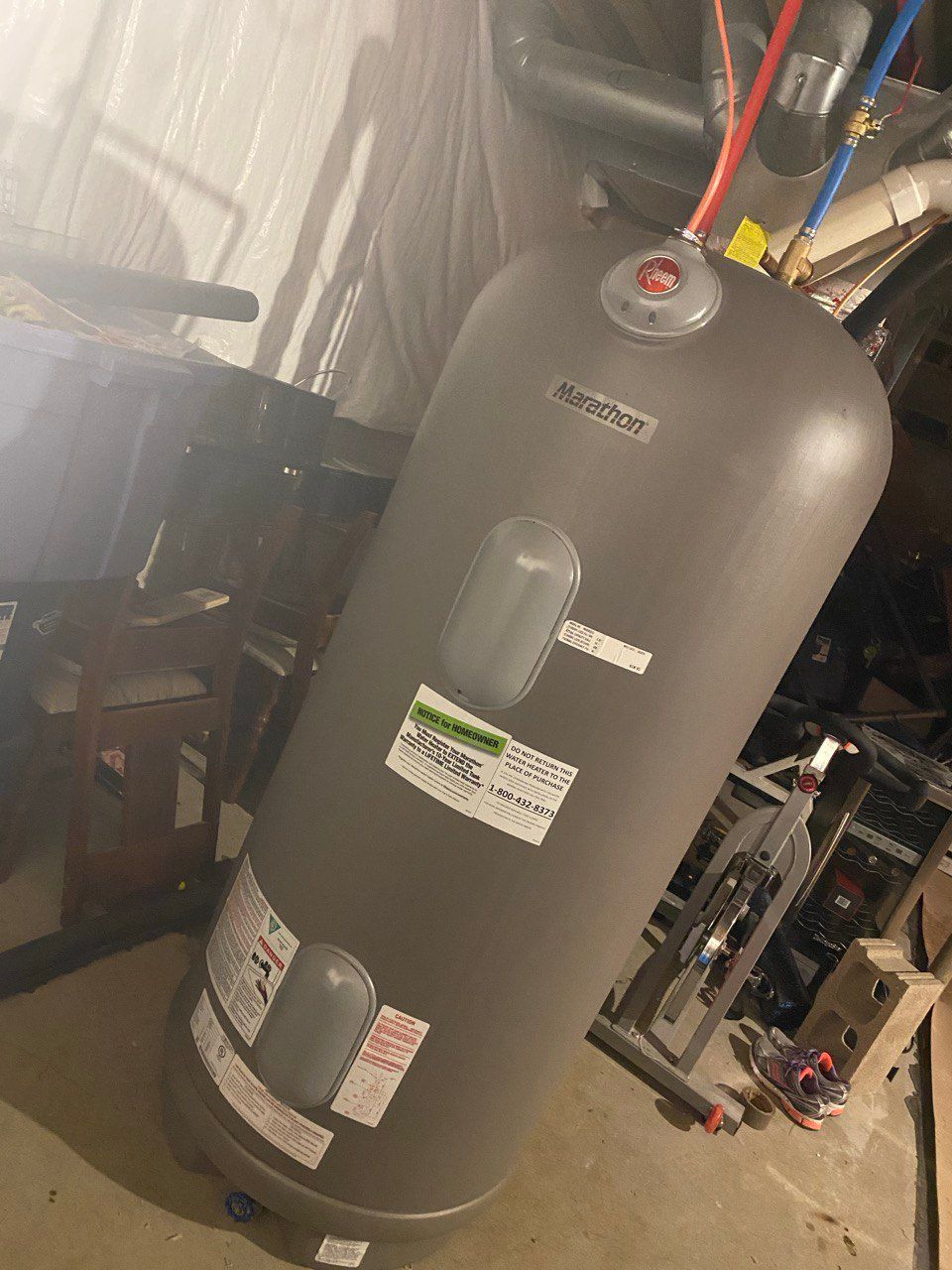 Rheem marathon lifetime warranty water heater
