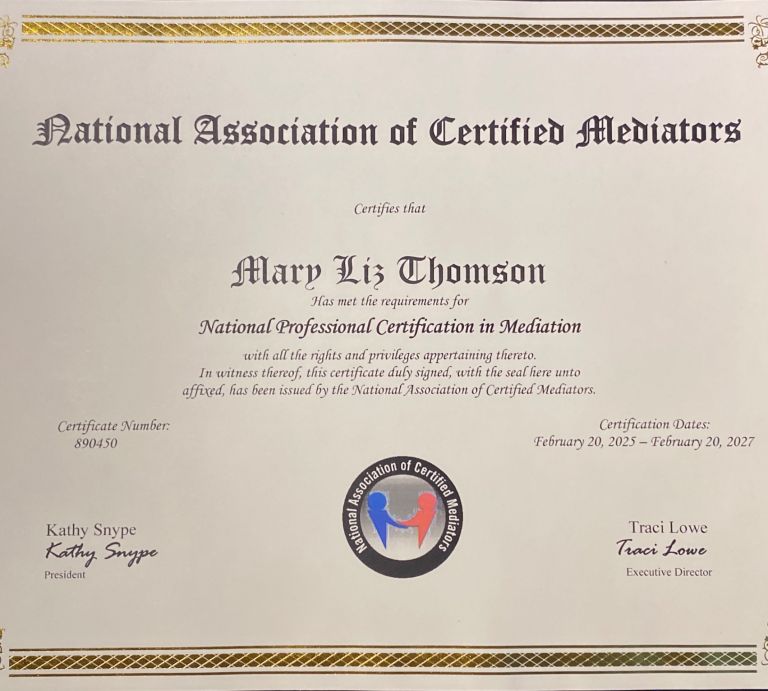 Certified Mediator NACM