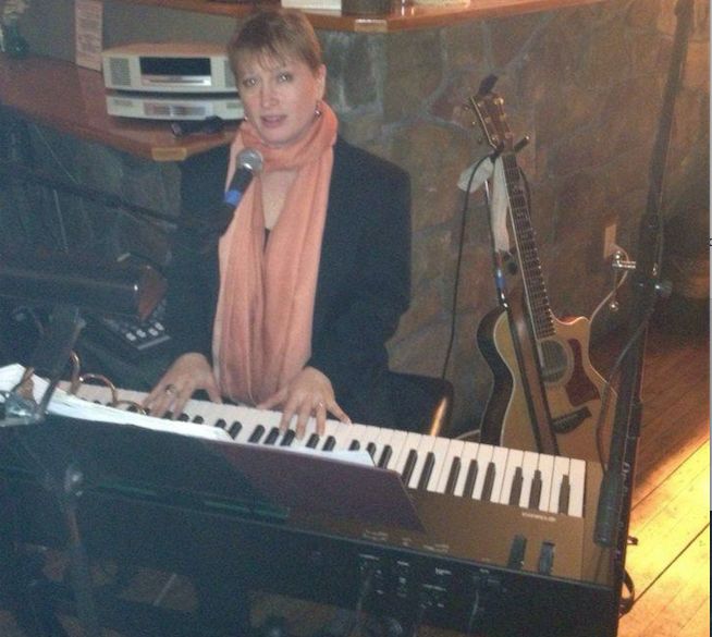 Performing at Sunflowers Cafe, Jaffrey, NH