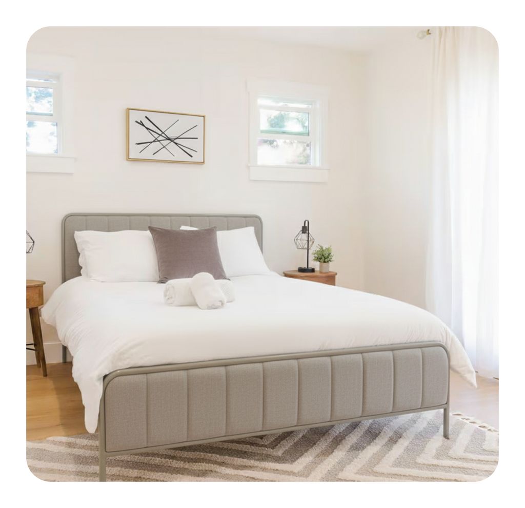 Guest-ready Airbnb bedroom: fresh linens, hotel fo