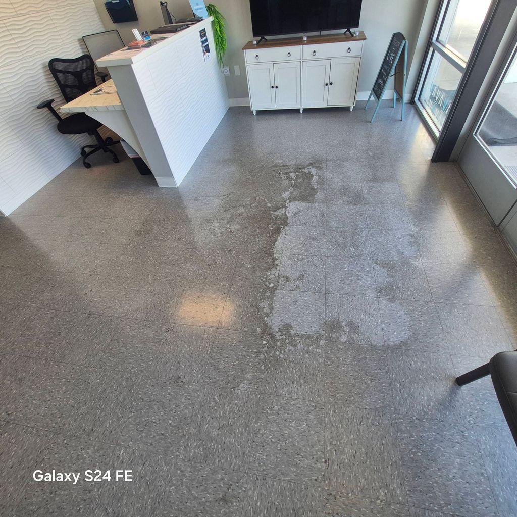 Wax floors- BEFORE
