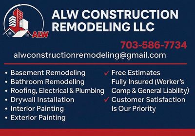 Avatar for ALW Construction Remodeling *Serious Inquiries*