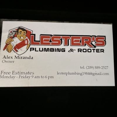 Avatar for Lesters plumbing and rooter