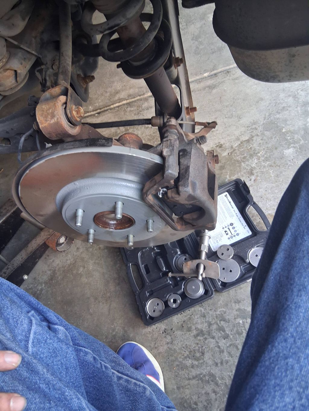 changed brake pads and rotors