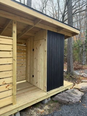 Custom Woodshed with Shou Sugi Ban Siding