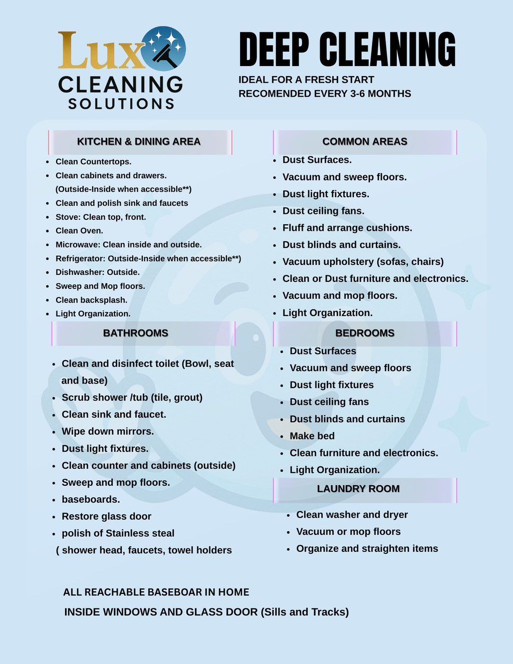 DEEP CLEANING 