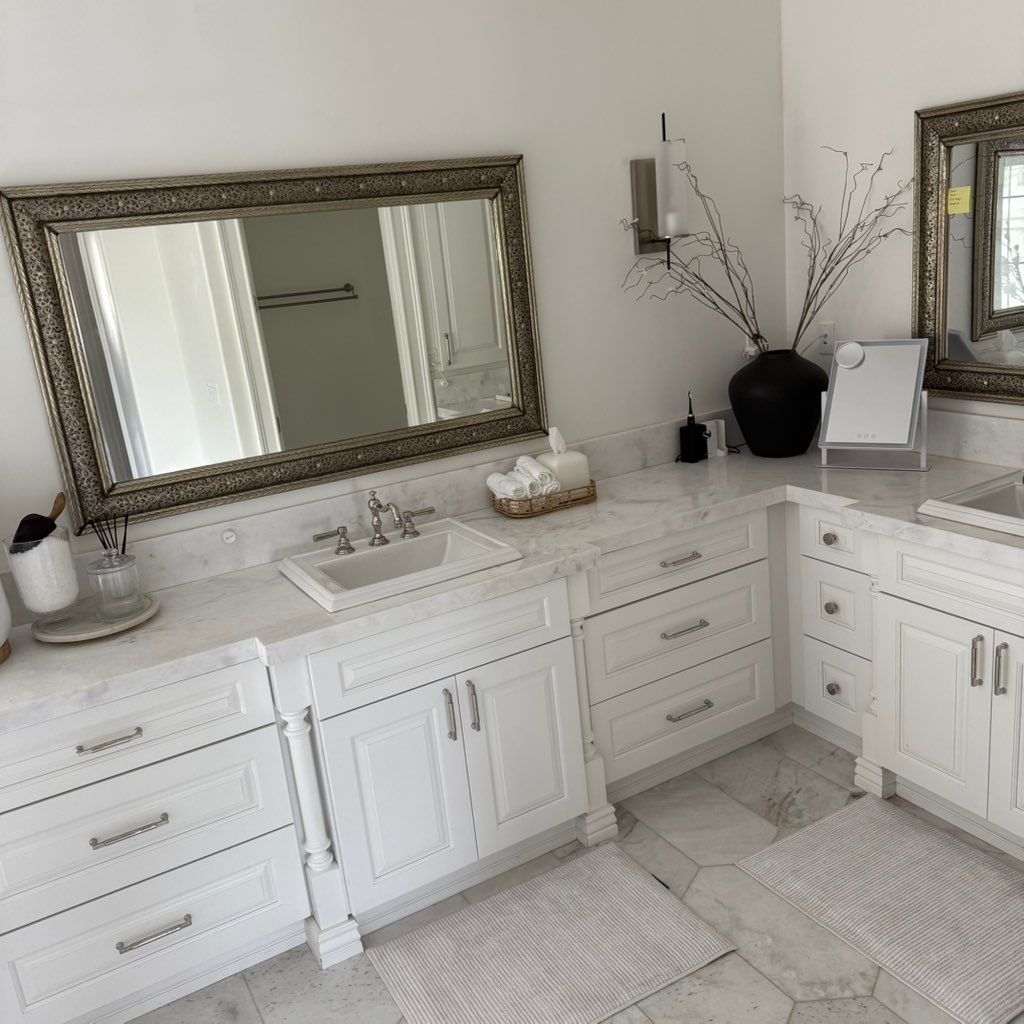 Cleaning bathroom 