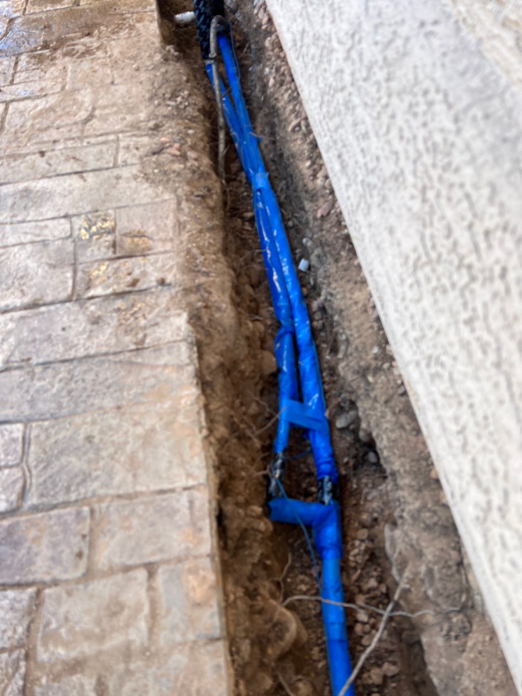 Water main installation 