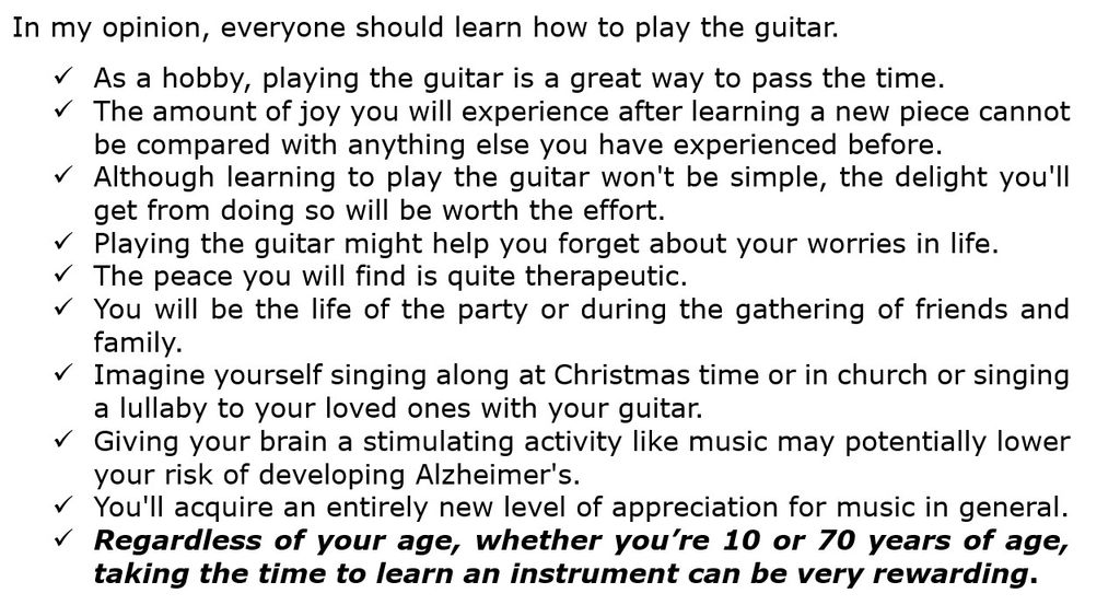 Everyone should learn the guitar