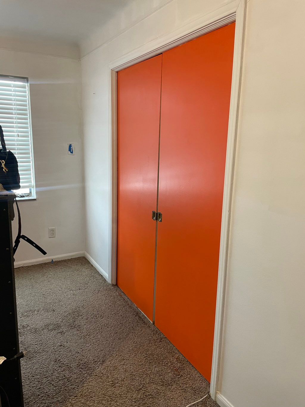 Orange Accent Doors Interior 
Room Interior Painte