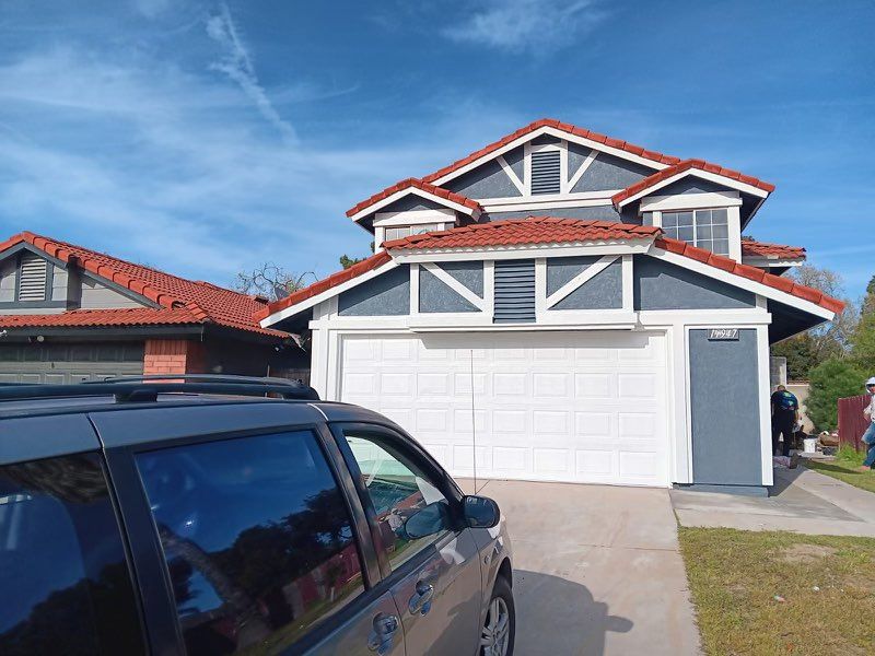 After exterior paint