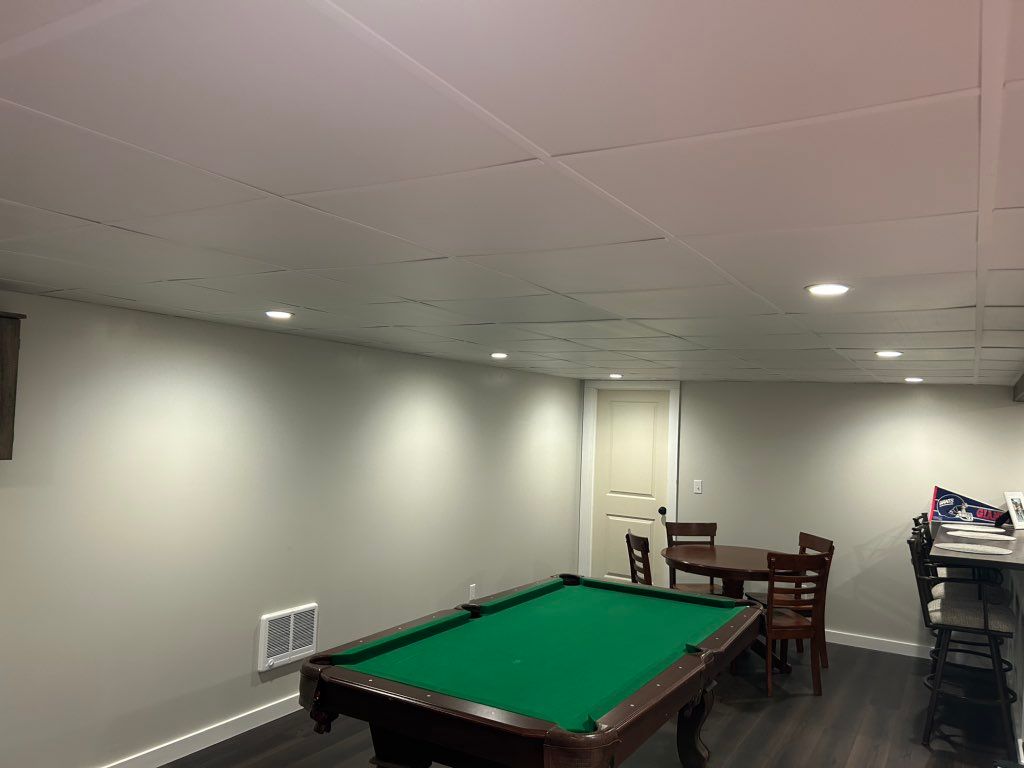 More recessed lighting for basement renovation