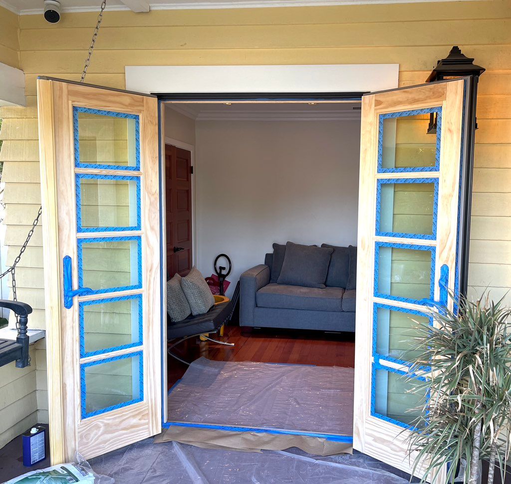 Prep ready to seal and stain.

Mission Hills, San 