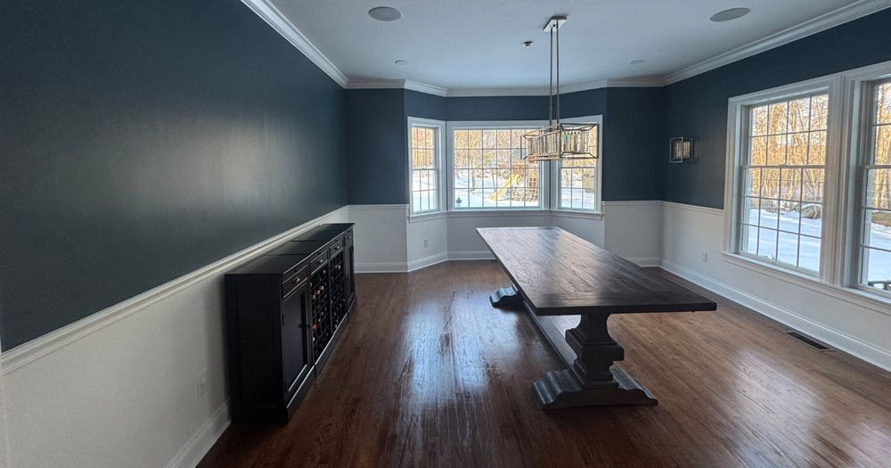 Room Repaint - Dark Blue + Trim