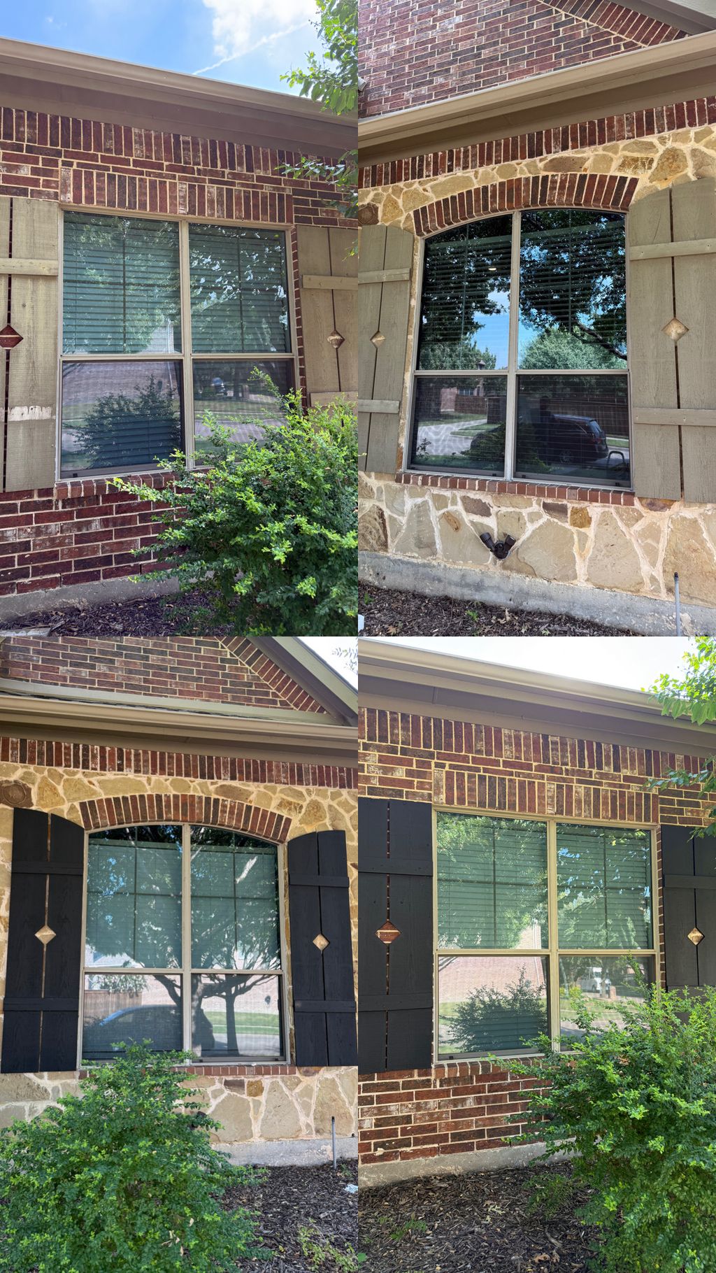 shutters repair and re-painting 