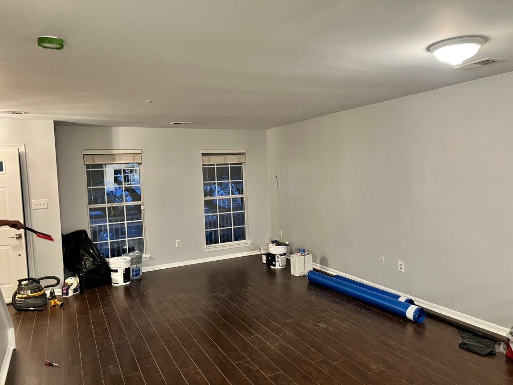 Trim, walls, ceilings done on the whole house
