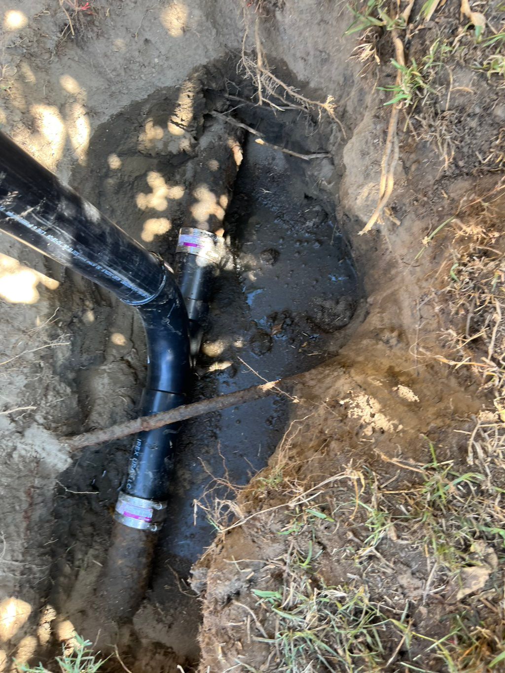 Main line clean out install 