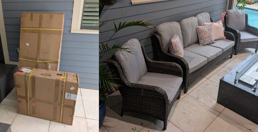 Assembling outdoor furniture