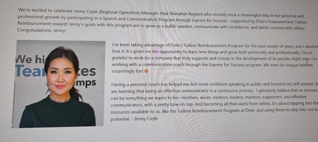 Finished the program from Express for Success