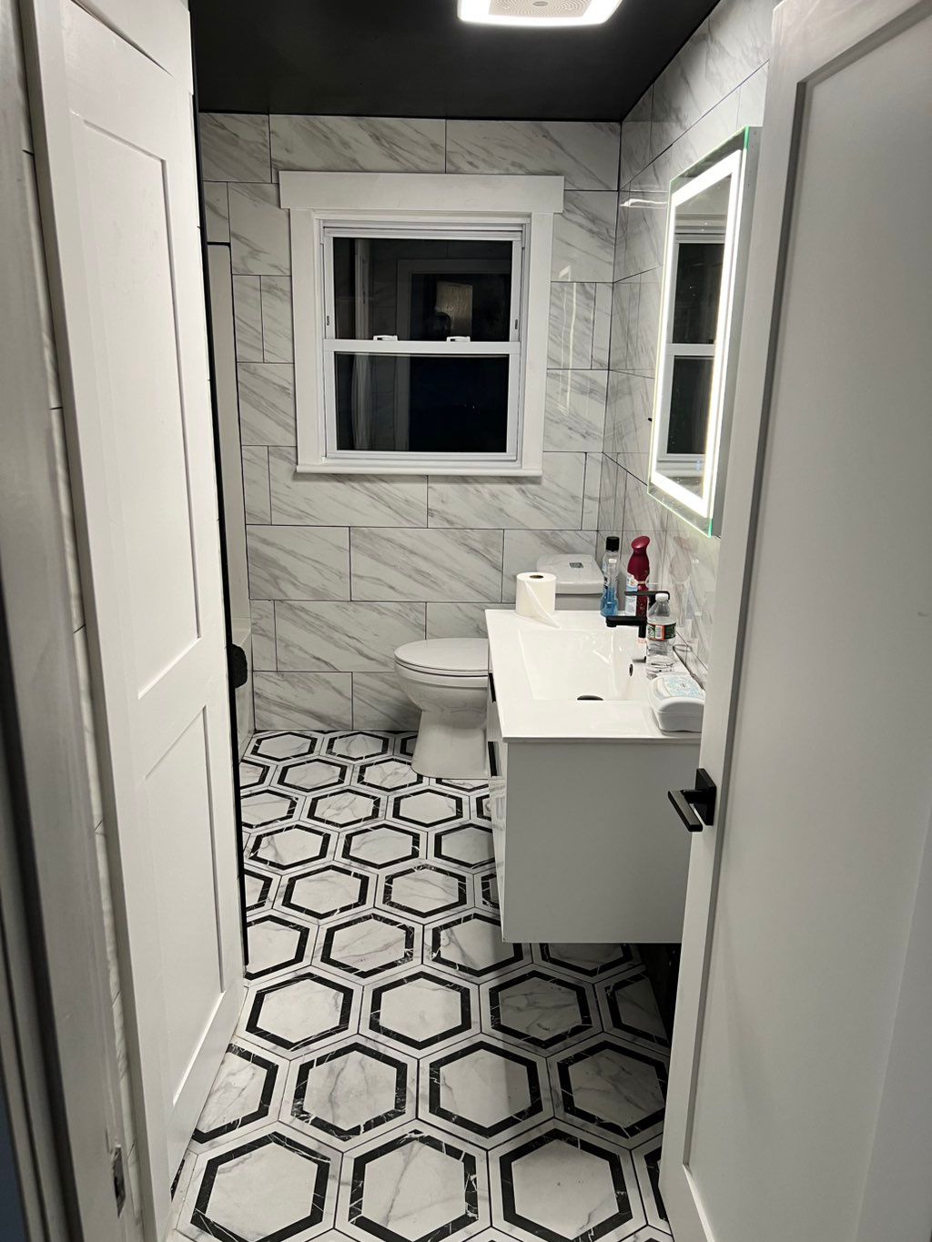 renovated bathroom, all work done by me