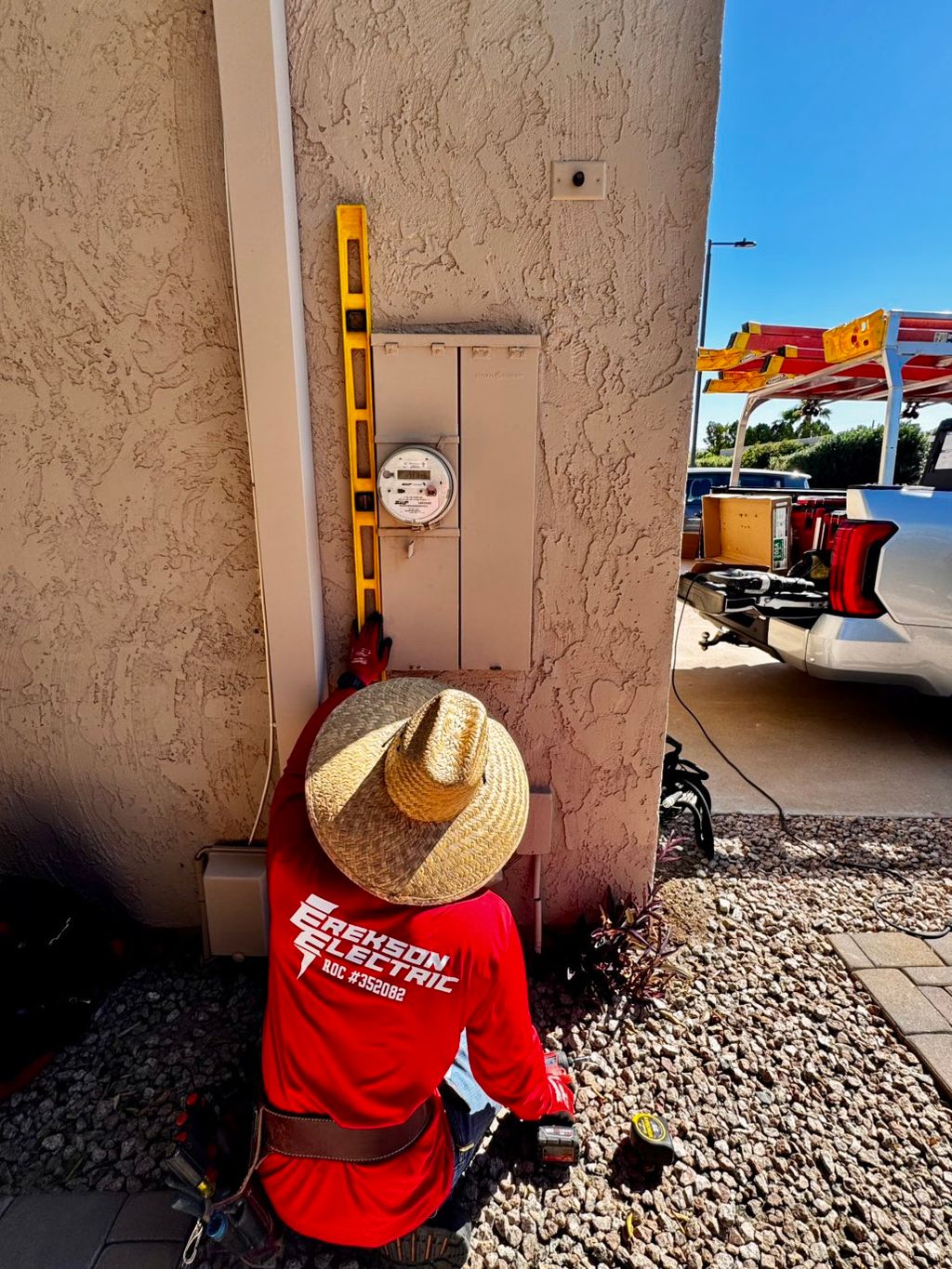 Measuring to install new electrical panel