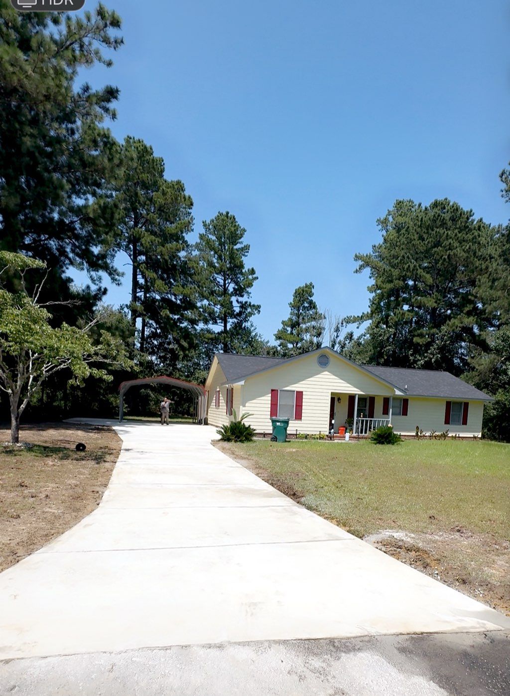 After - New concrete driveway