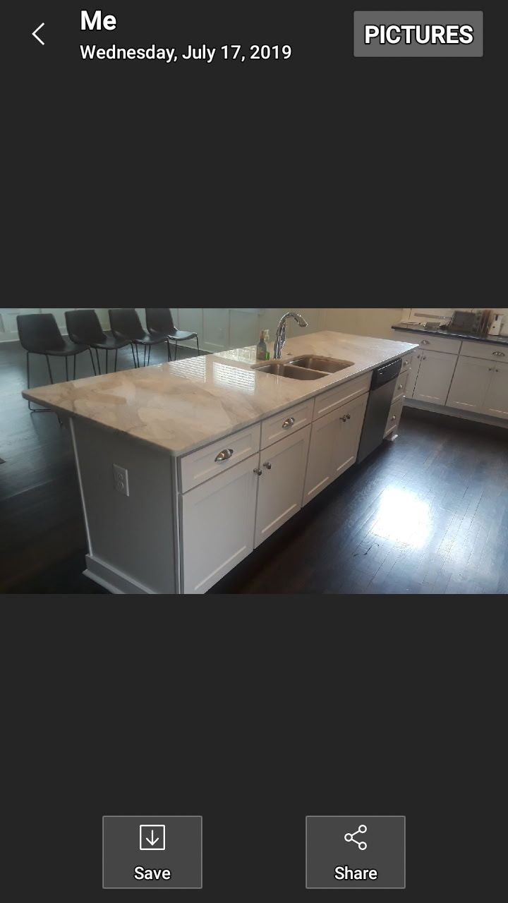 Kitchen Island After 