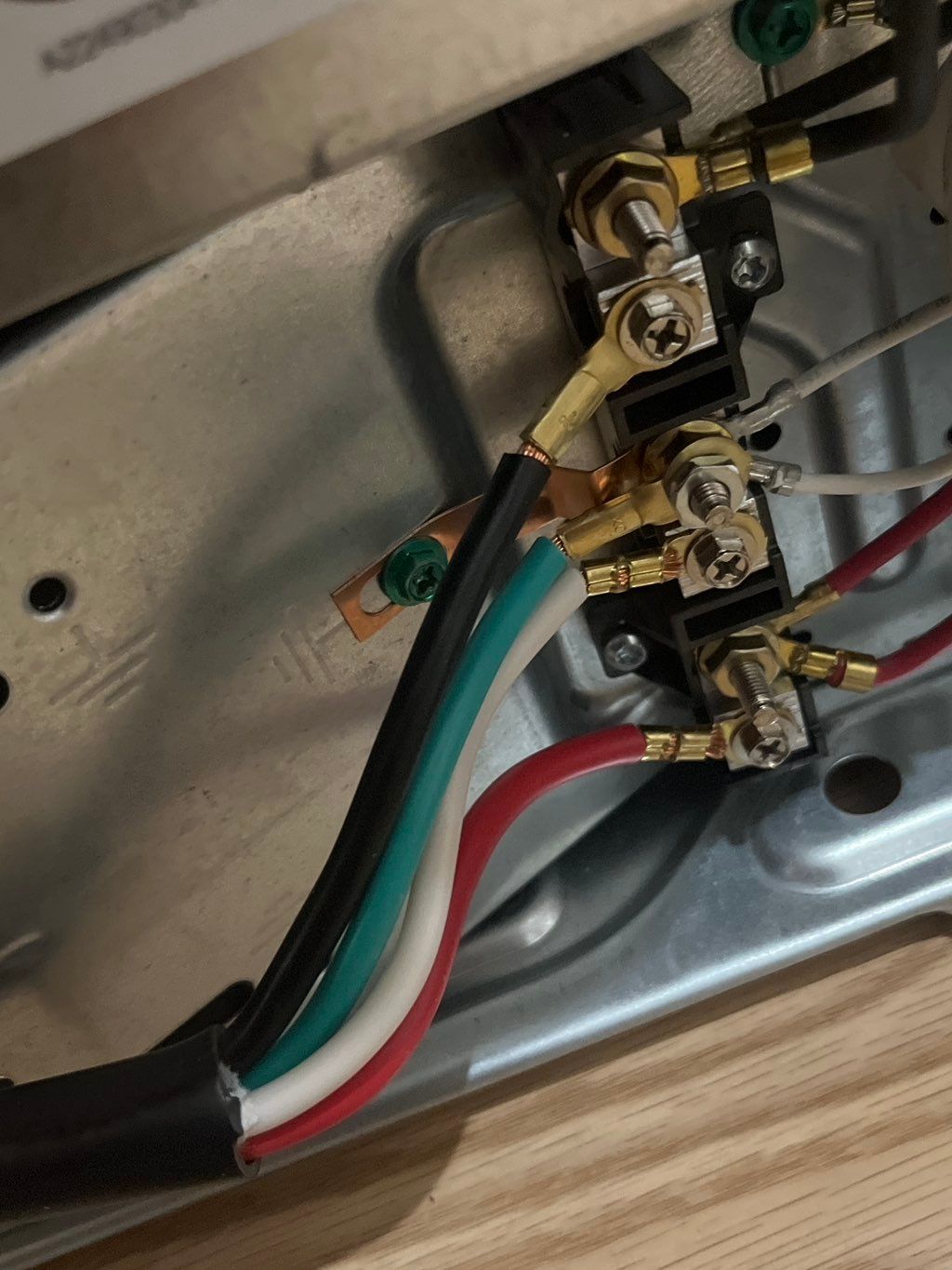 By connecting an electric stove