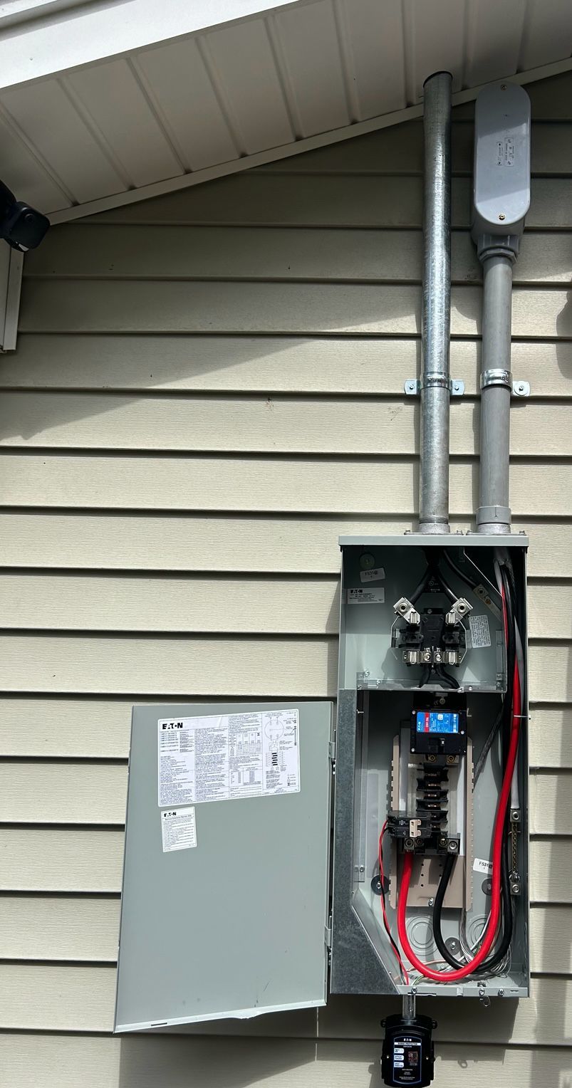 Replacement of meter with main breaker meter panel