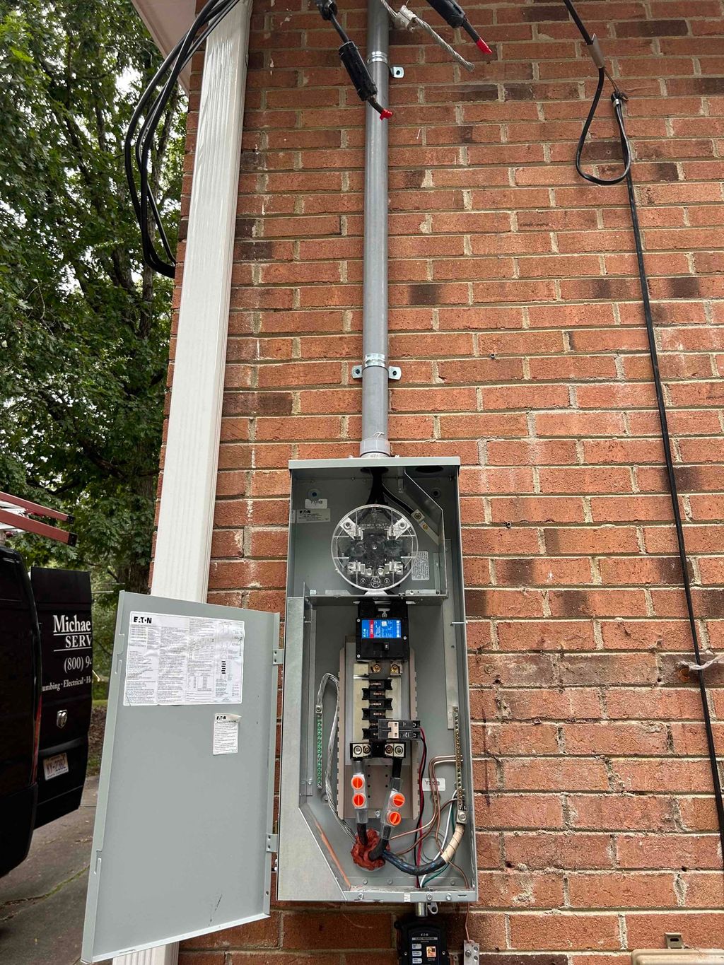 Replacement of meter with main breaker meter panel
