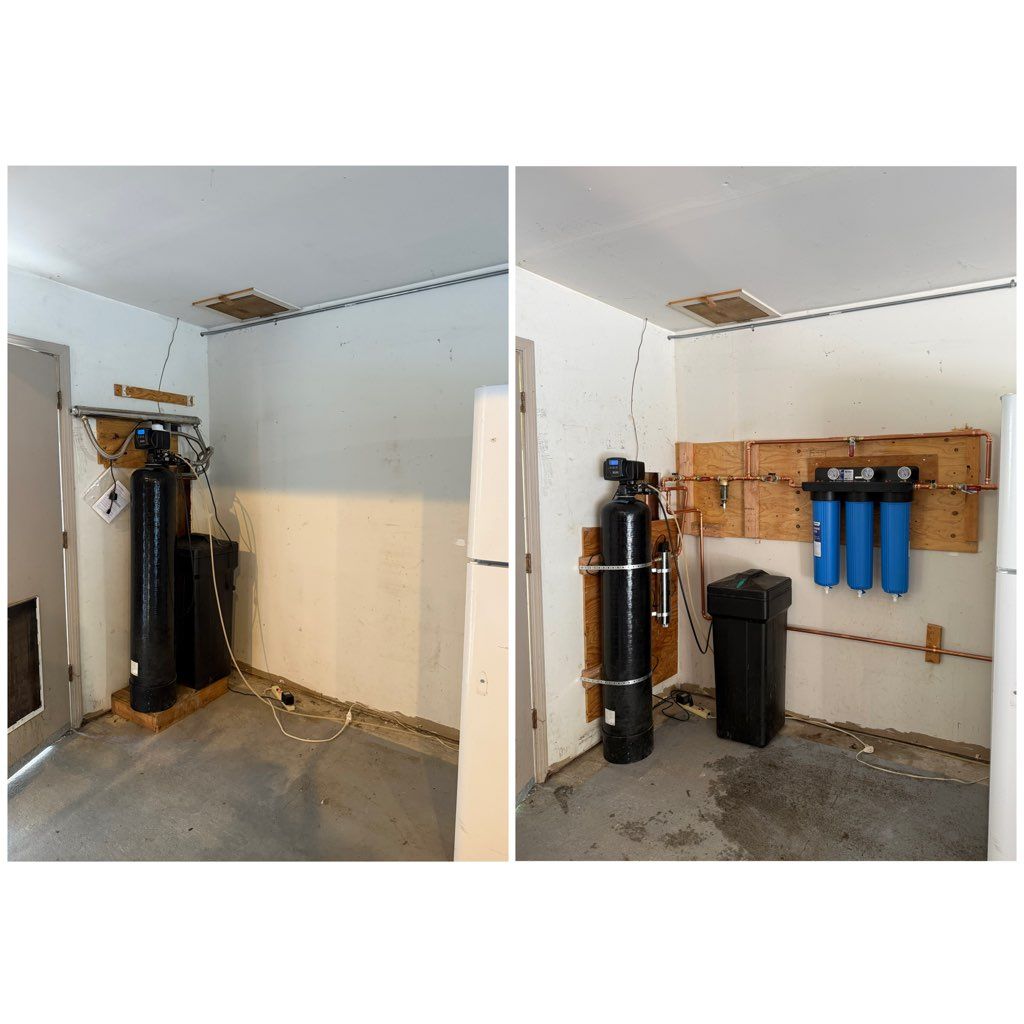 Water softener installation 