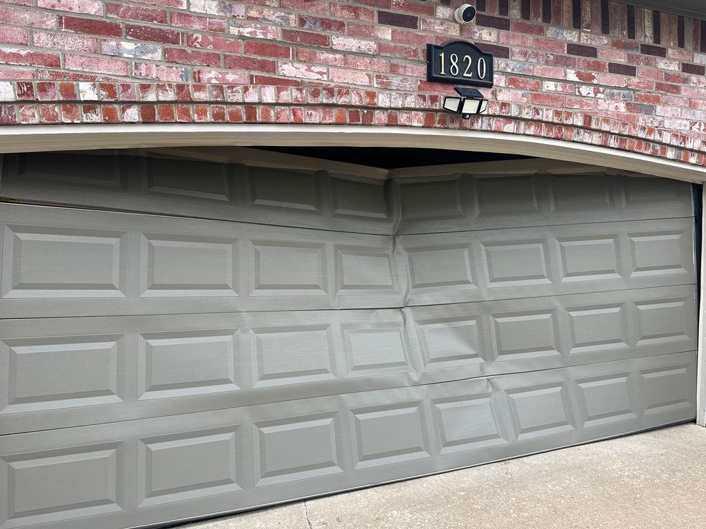 Before replacing the garage door