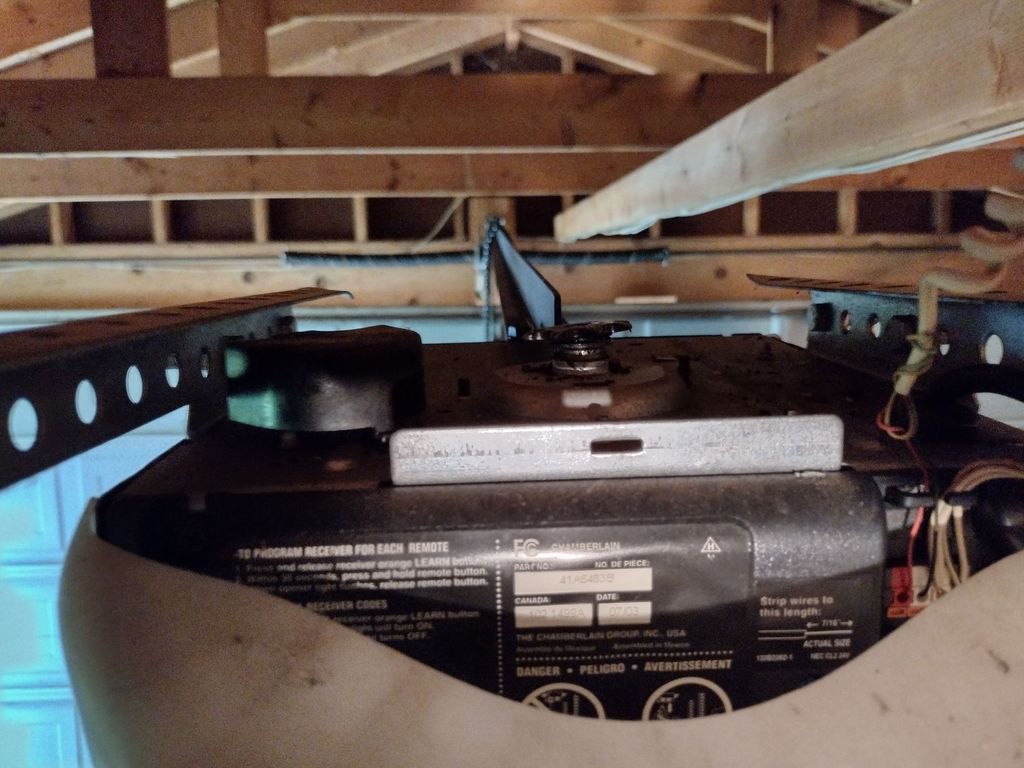 chain drive opener with broken gear