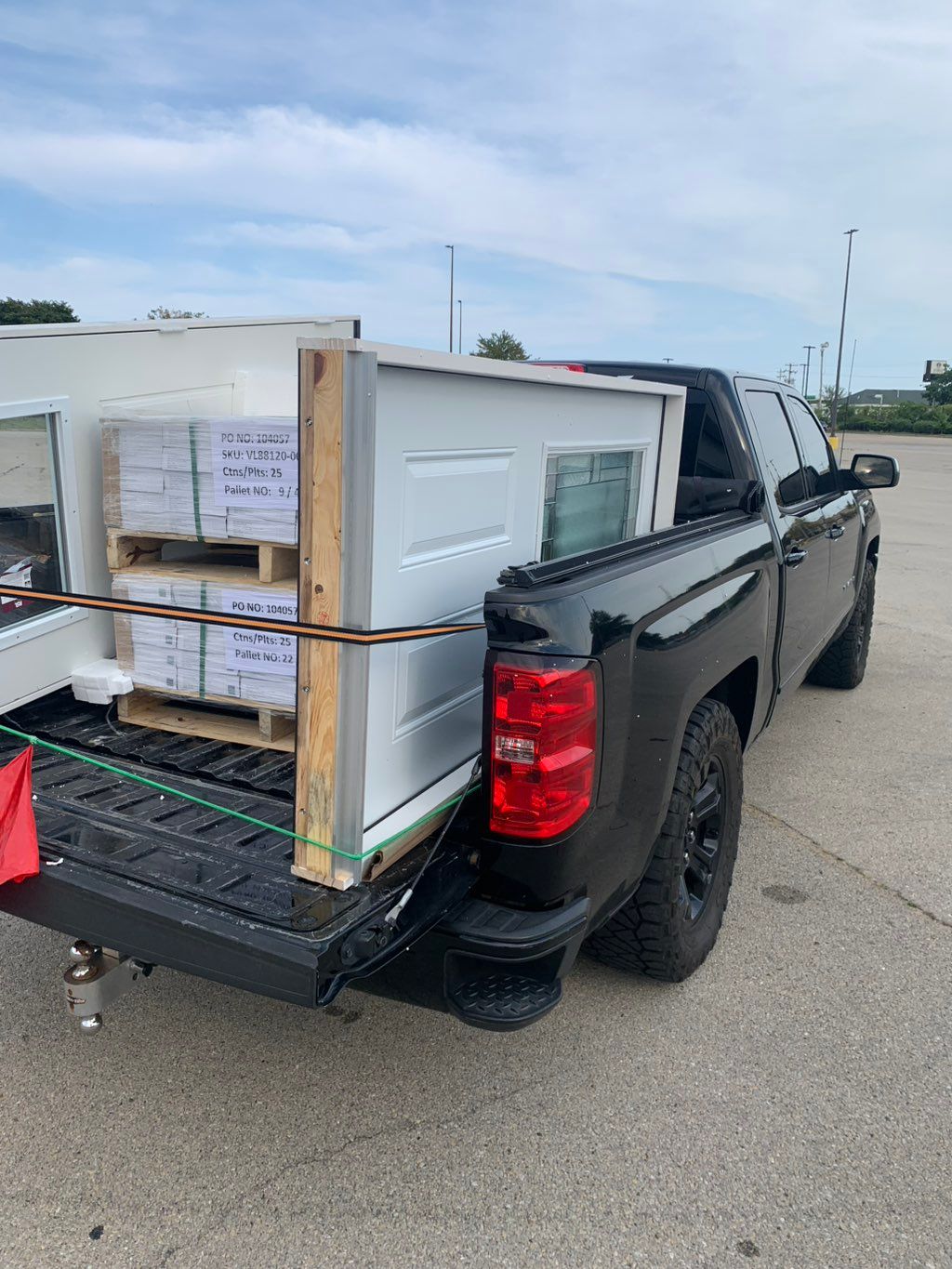 Delivering flooring and doors 