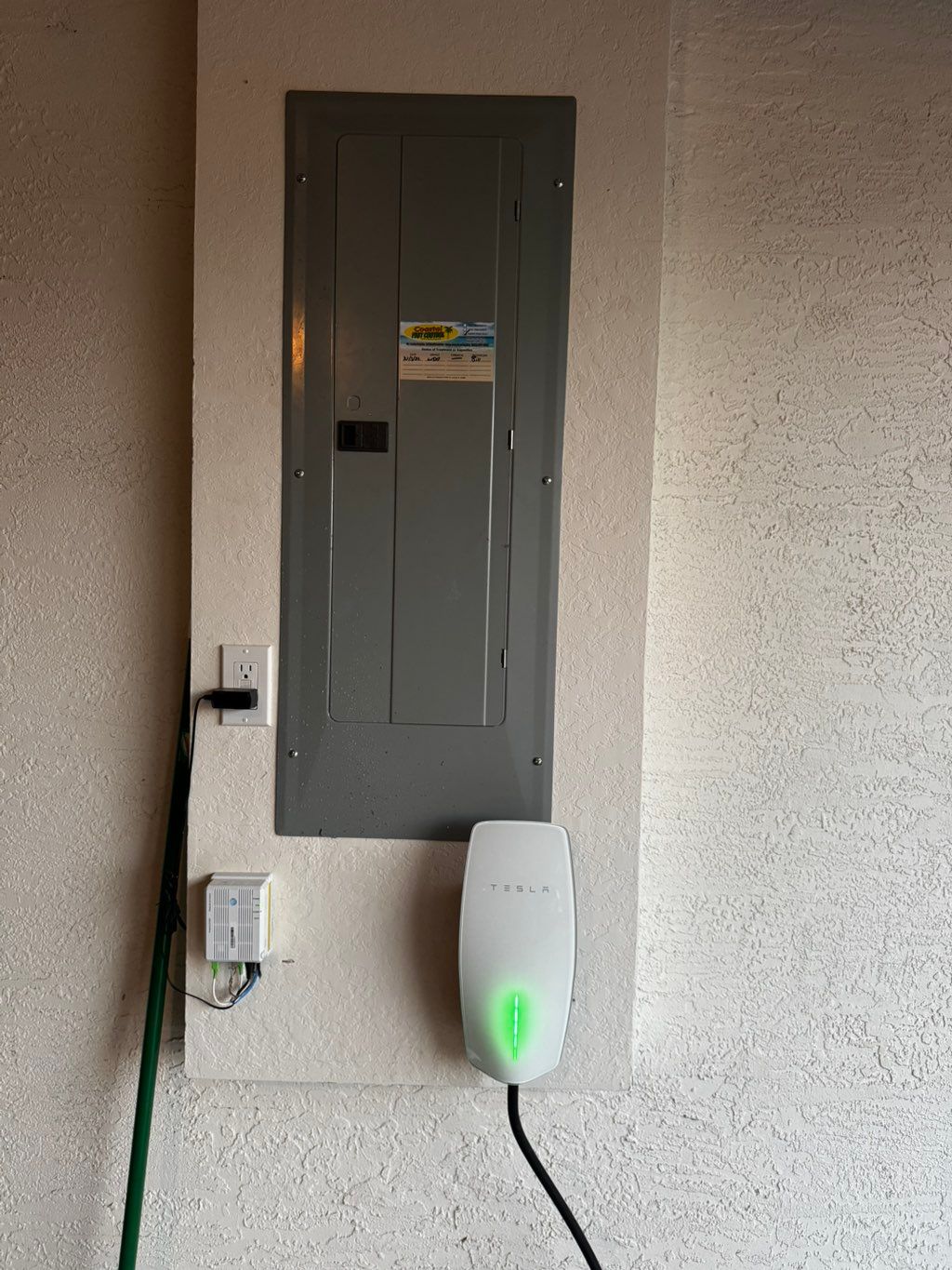EV charger installed and operational 