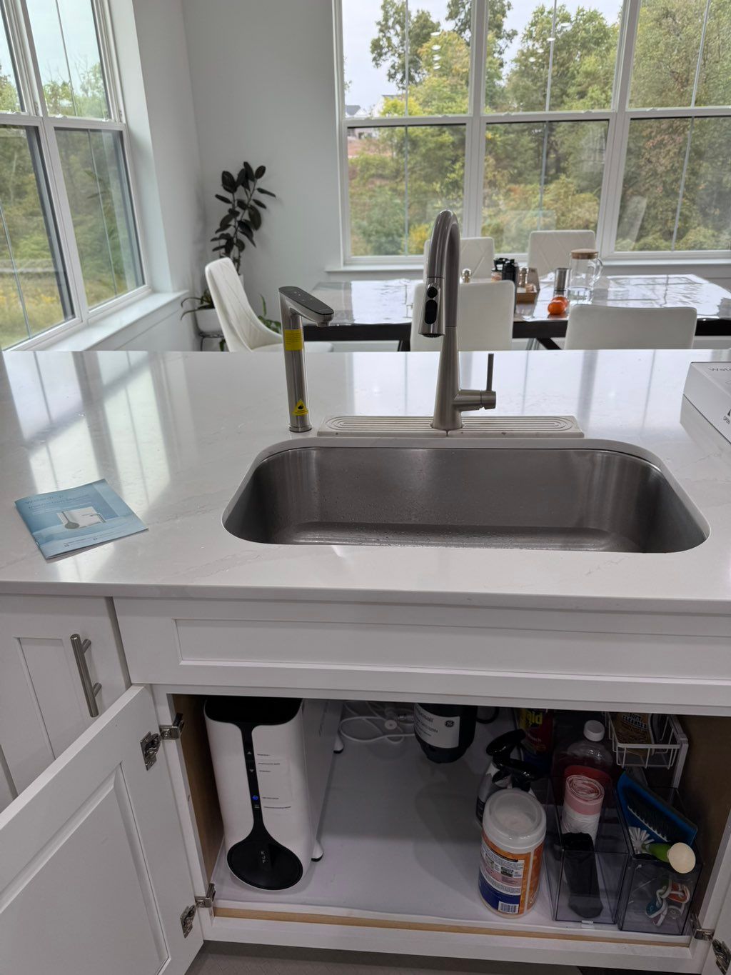 Clean, filtered water right from the tap! Installe