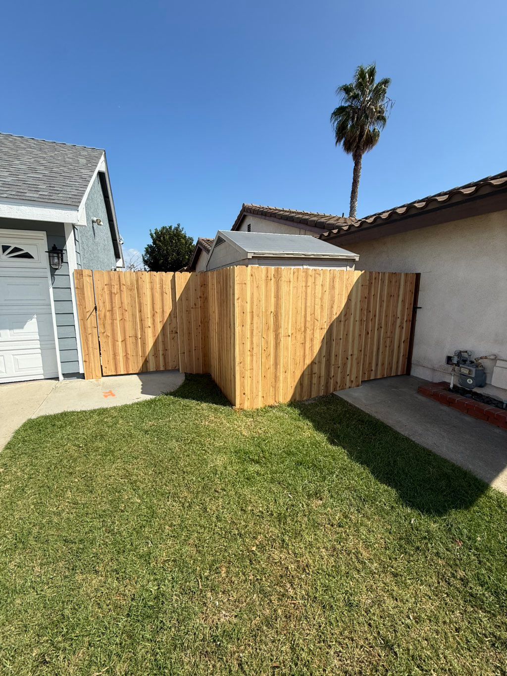 Installation of a fence and new gates.