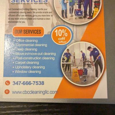 Avatar for COMMERCIAL BUILDING CLEANING LLC