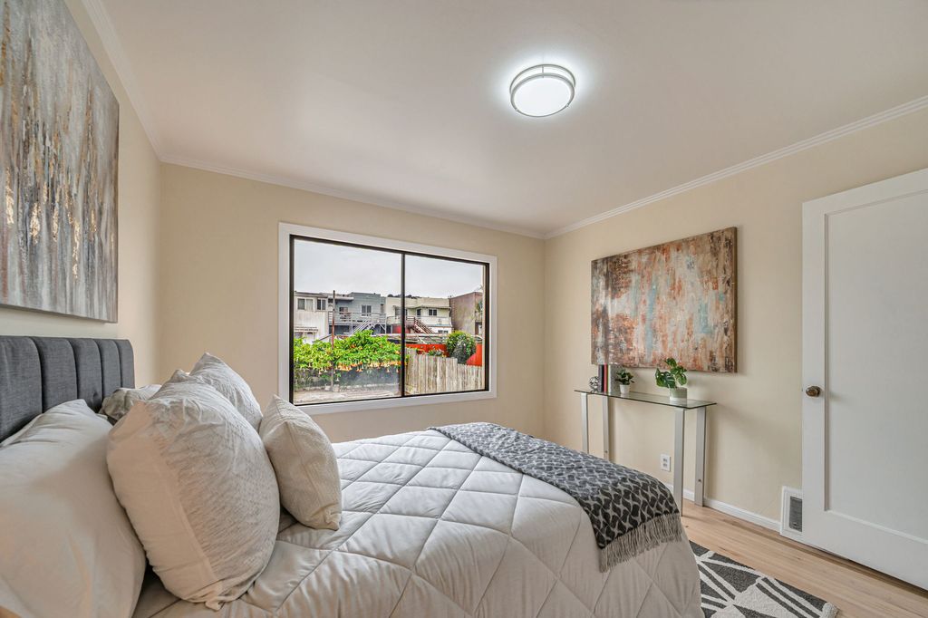Staged bedroom