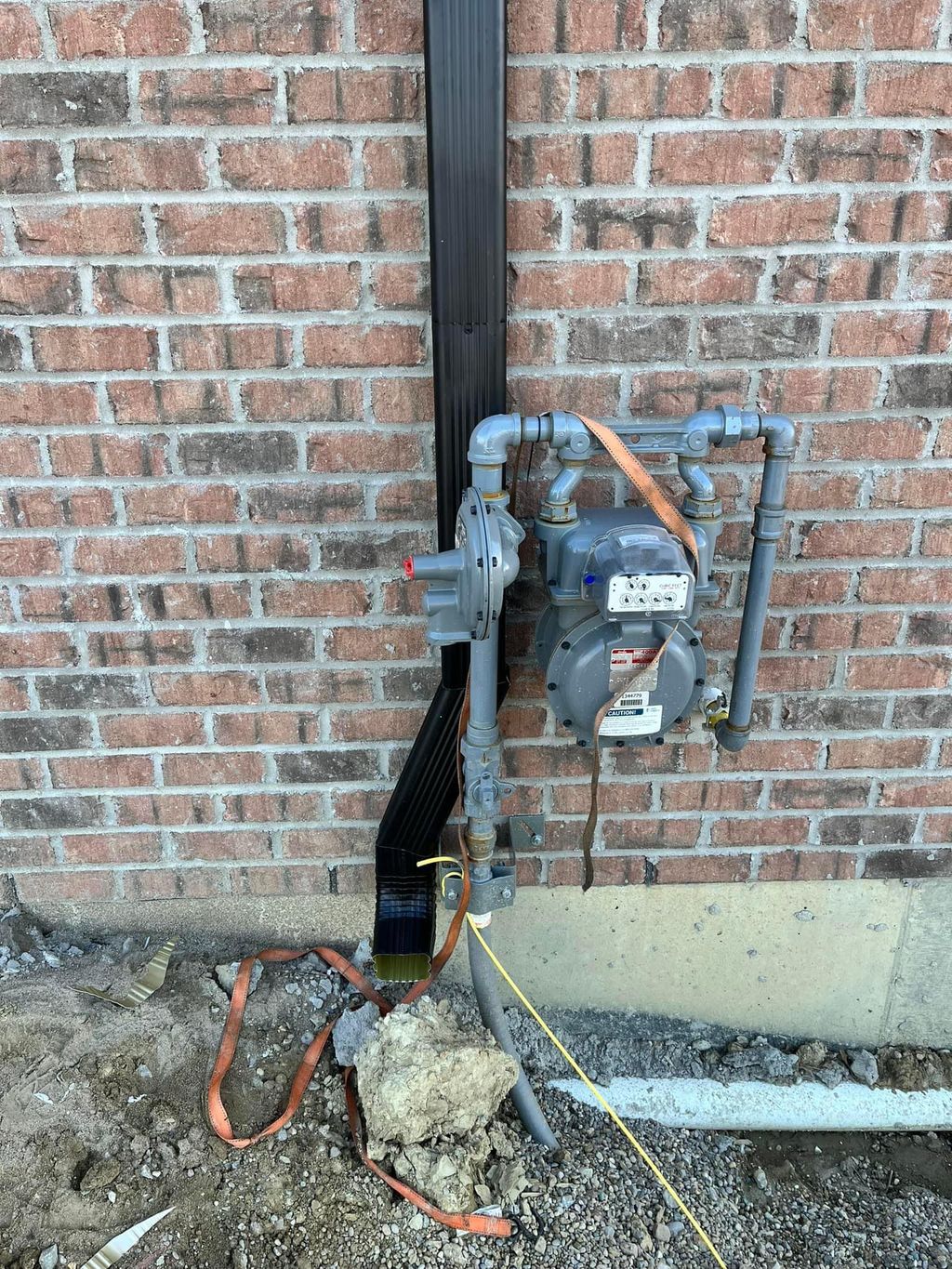 Poor Gas Line Placement.