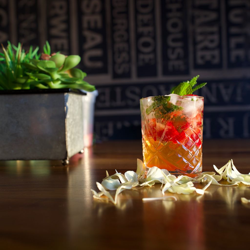 Strawberry Mint Mocktail: non alcohol 