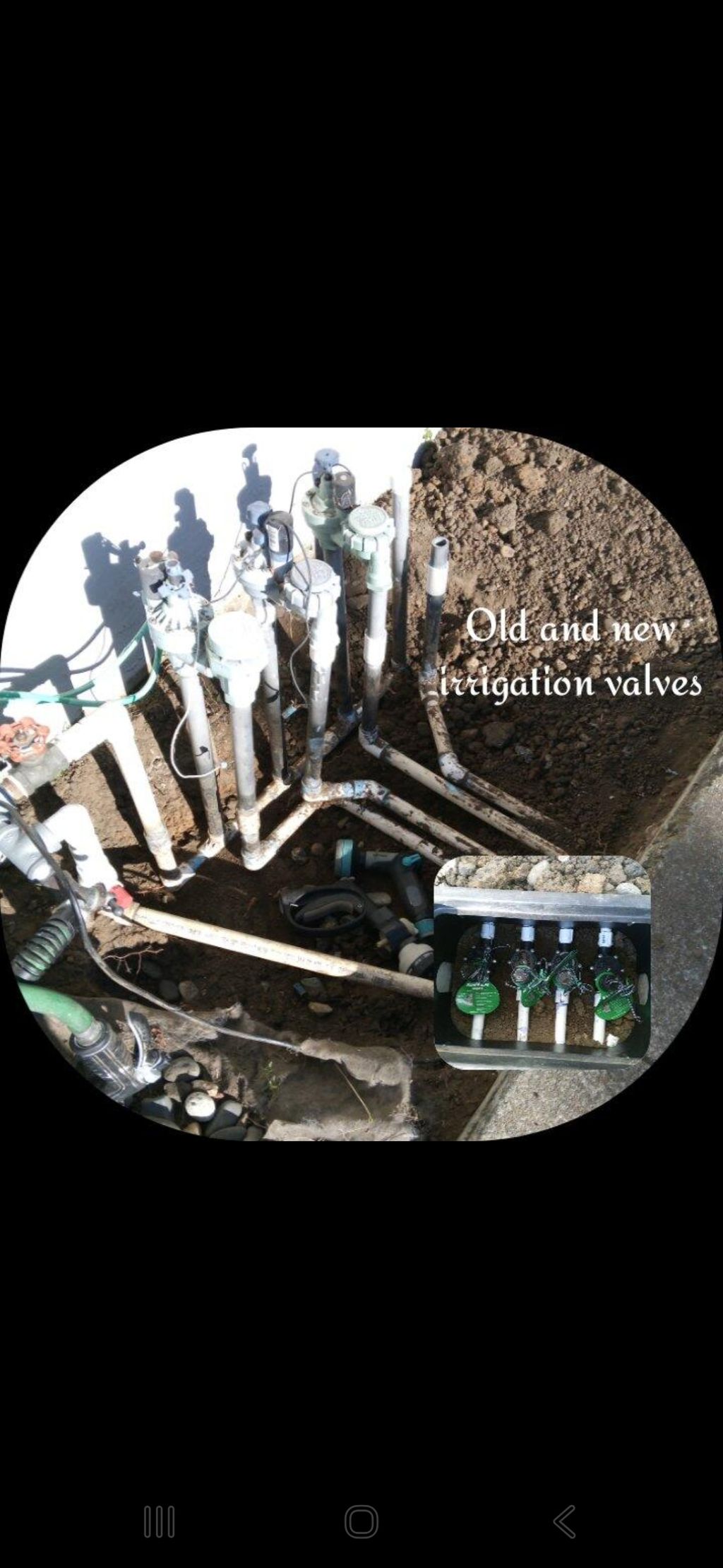 J.A LANDSCAPES, new valves instalation 